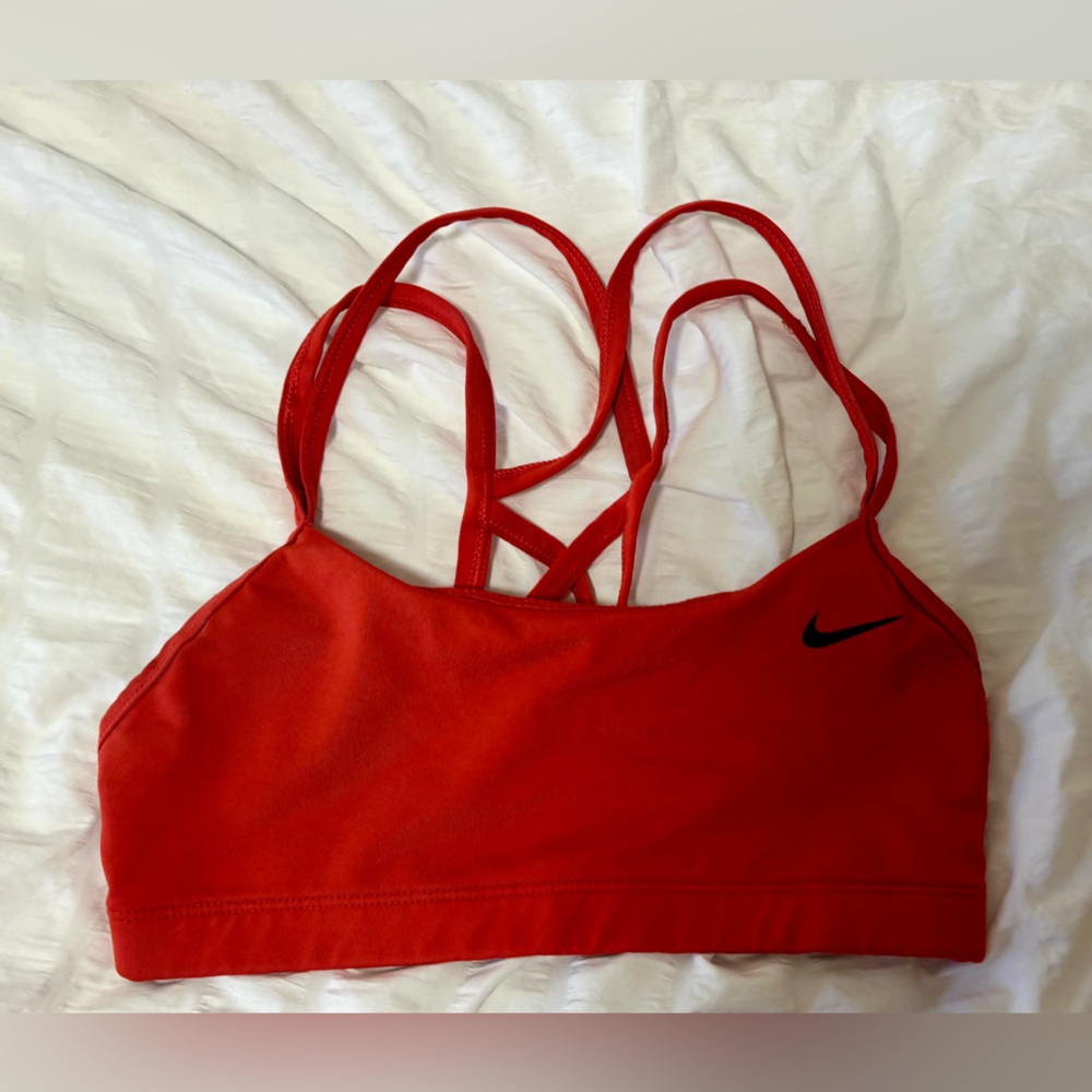 Nike Crimson Strappy Sports Bra